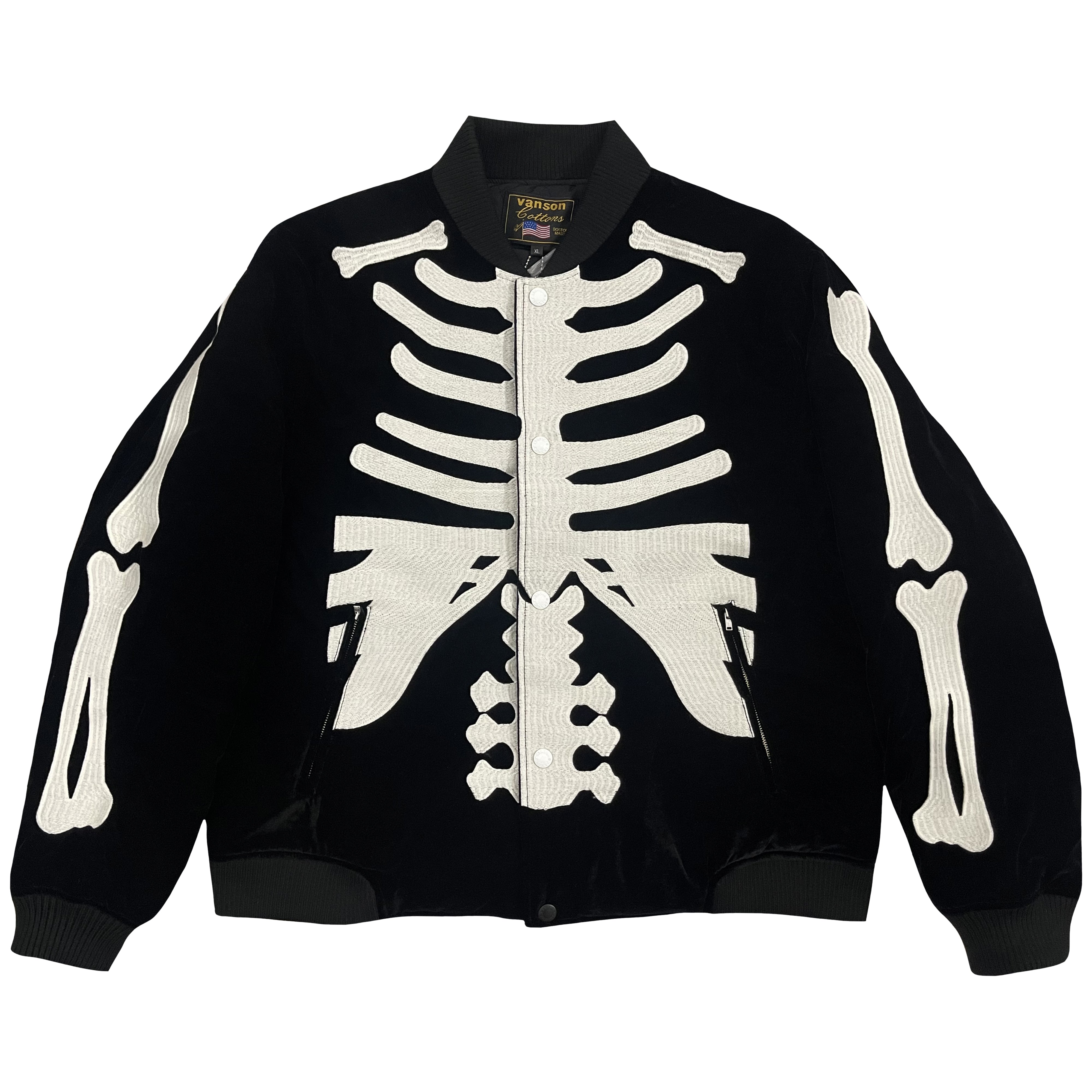 Vintage Vanson Leathers 50th Anniversary Skeleton Bomber Jacket