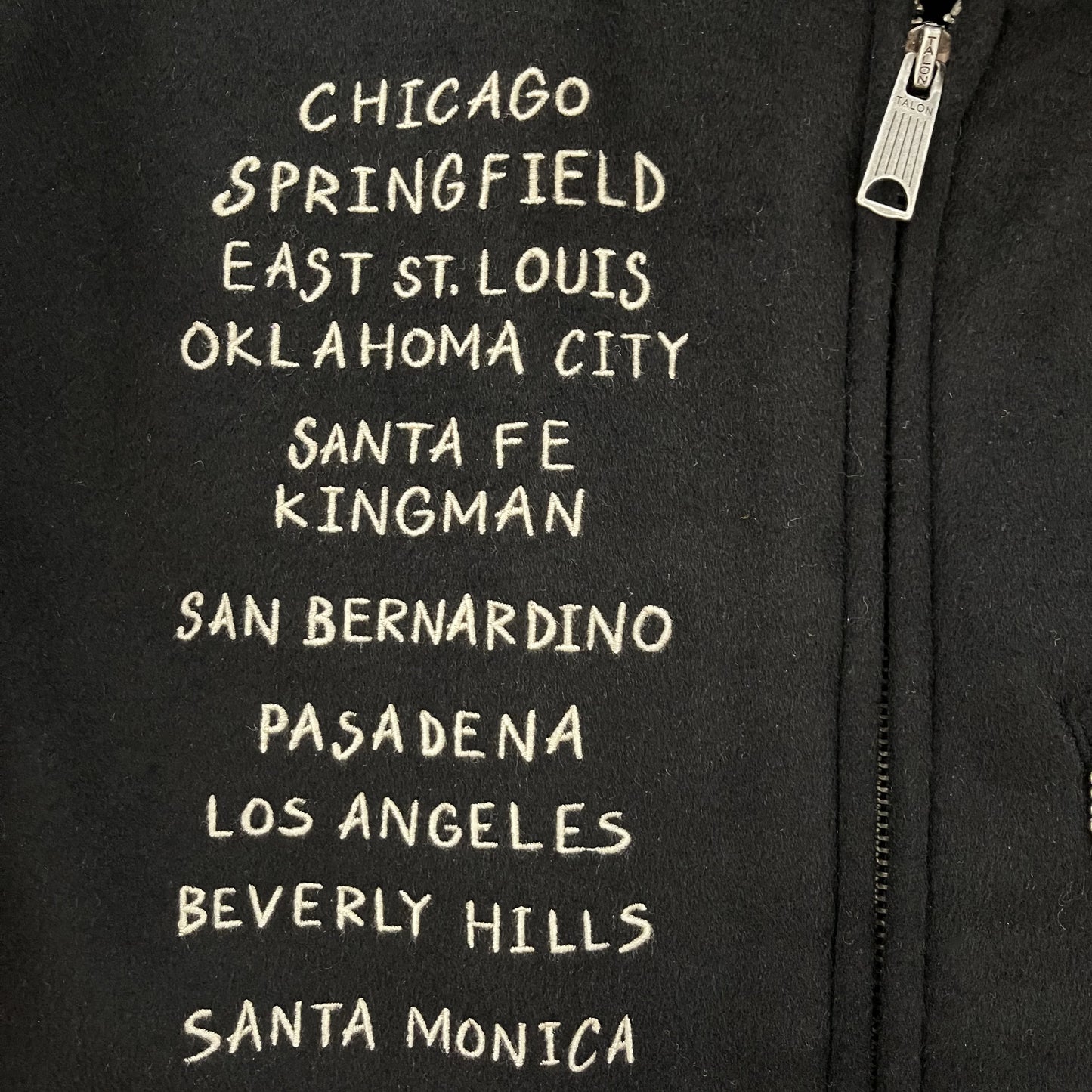 Vanson Leathers Wool Motorcycle Jacket - L