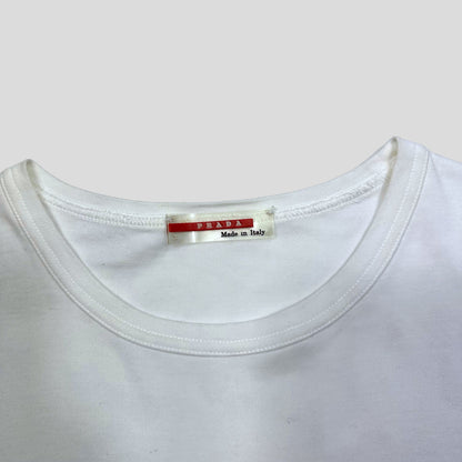 Prada Sport SS00 Red Tab Cotton T-shirt - L