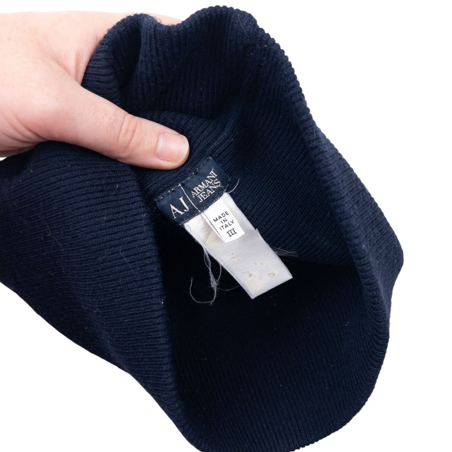 Vintage Armani Jeans Beanie Hat