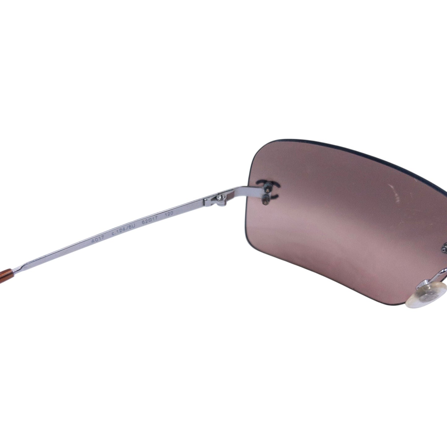 Vintage 2000s Chanel Rimless Sunglasses | O/S, Brown