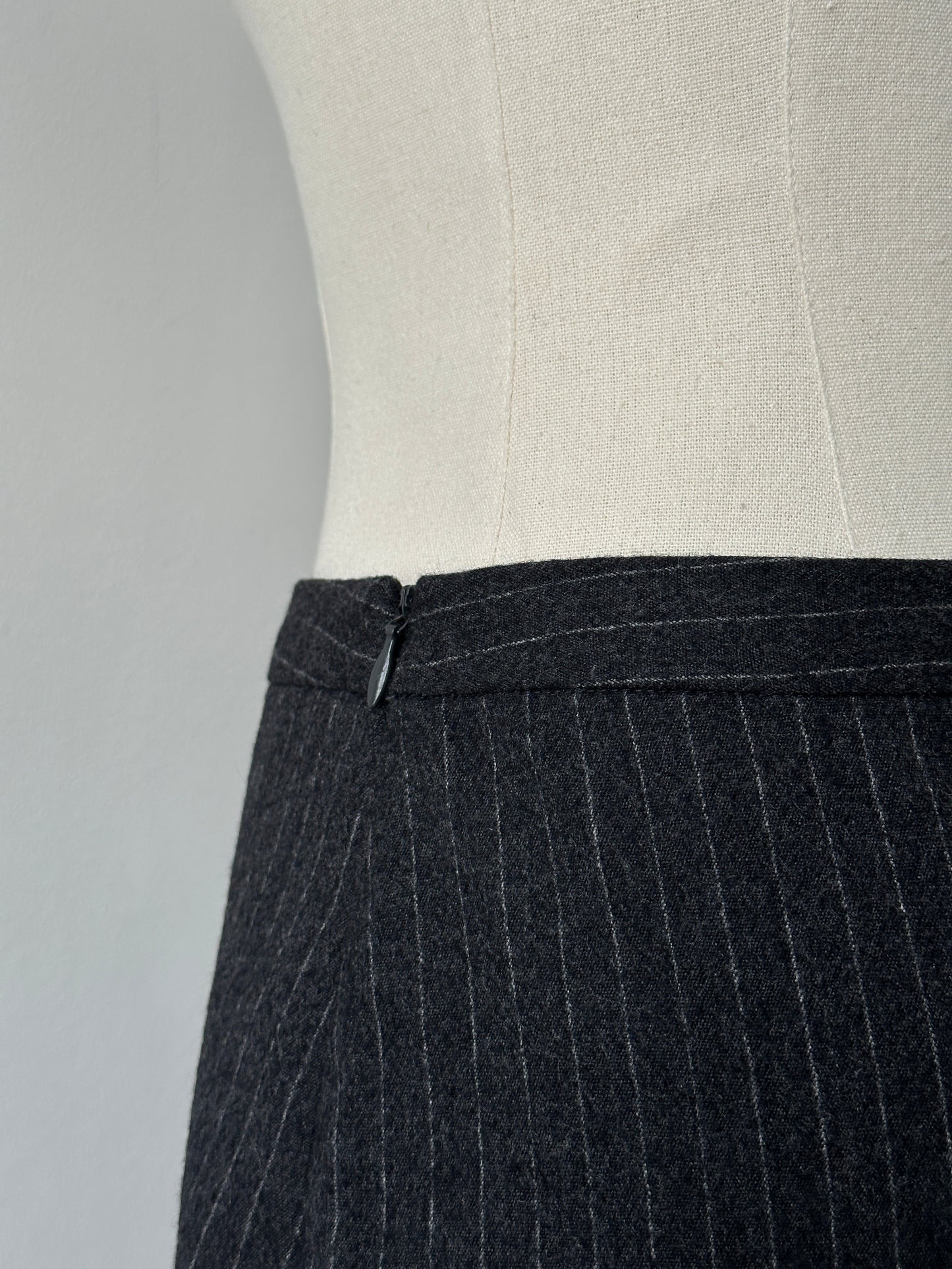 Joseph Pure Virgin Wool Striped Mini Skirt - W28