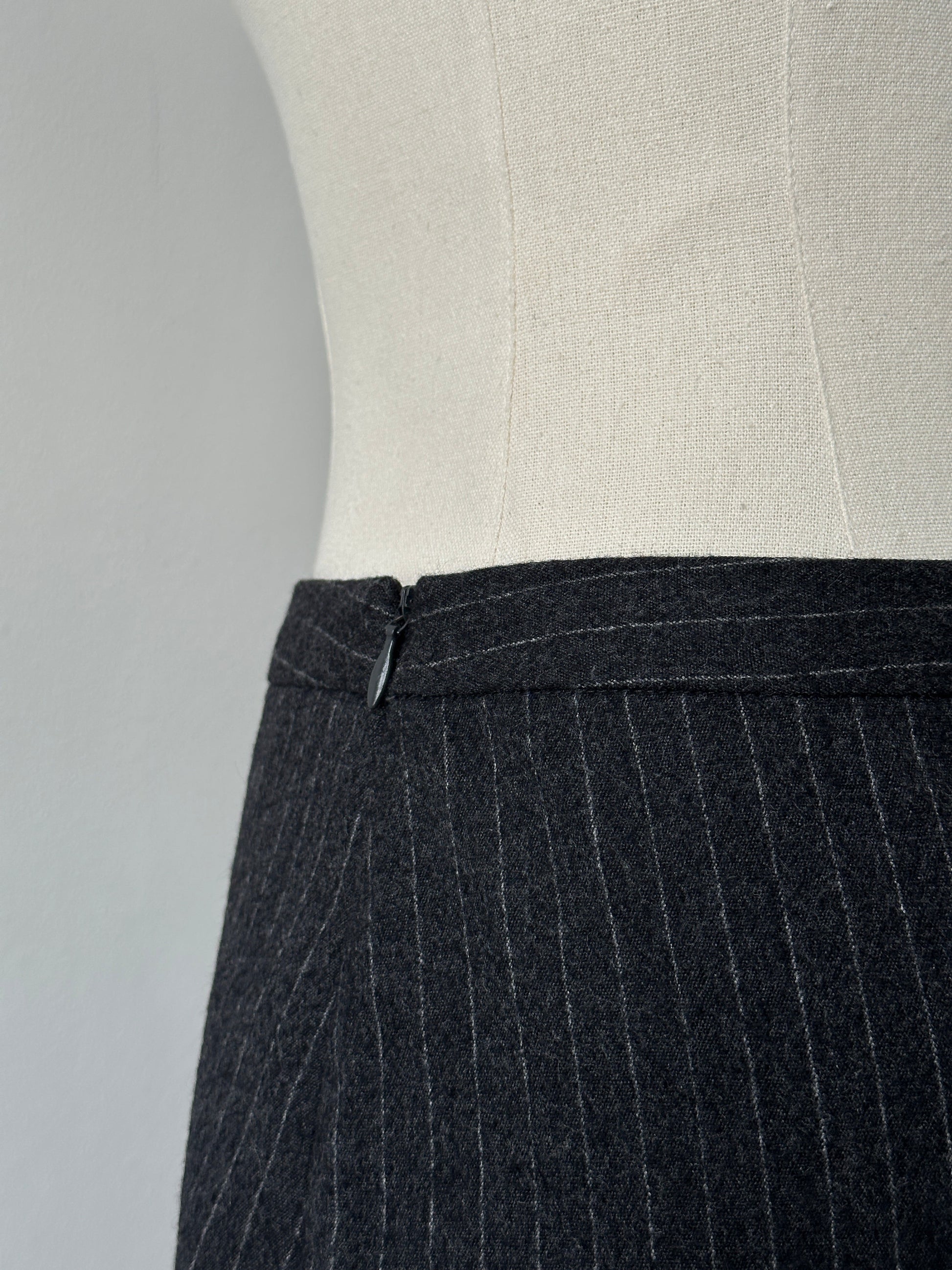 Joseph Pure Virgin Wool Striped Mini Skirt - W28