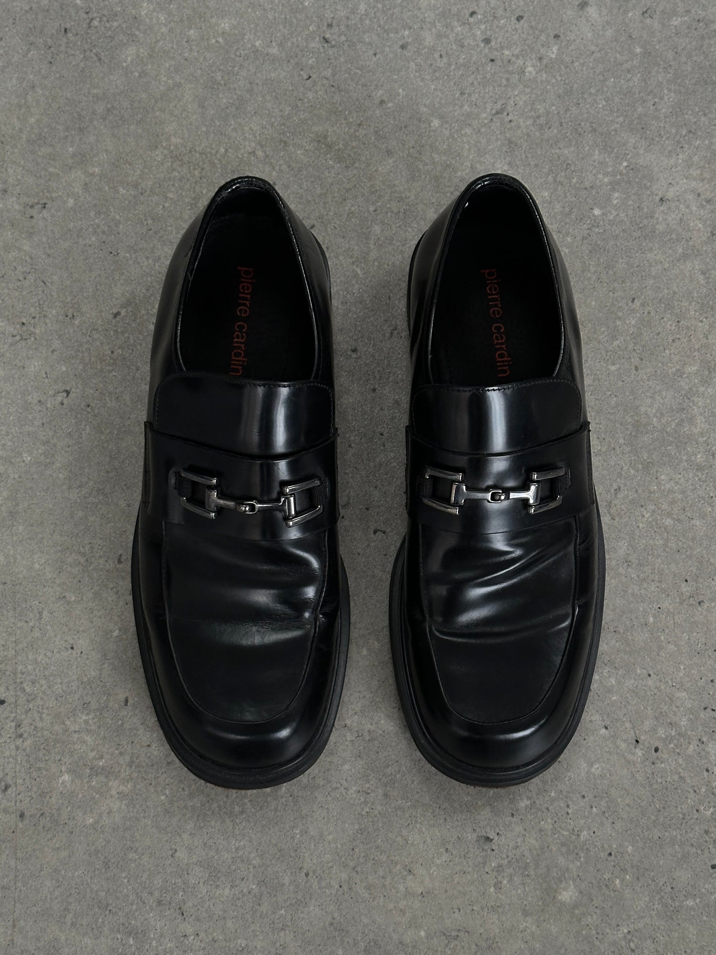 Pierre Cardin Leather Horsebit Loafers - UK 9