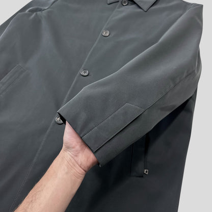 Prada AW00 Soft Touch Technical Polyester Grey Trench Coat - M/L | Default Title, Multicoloured