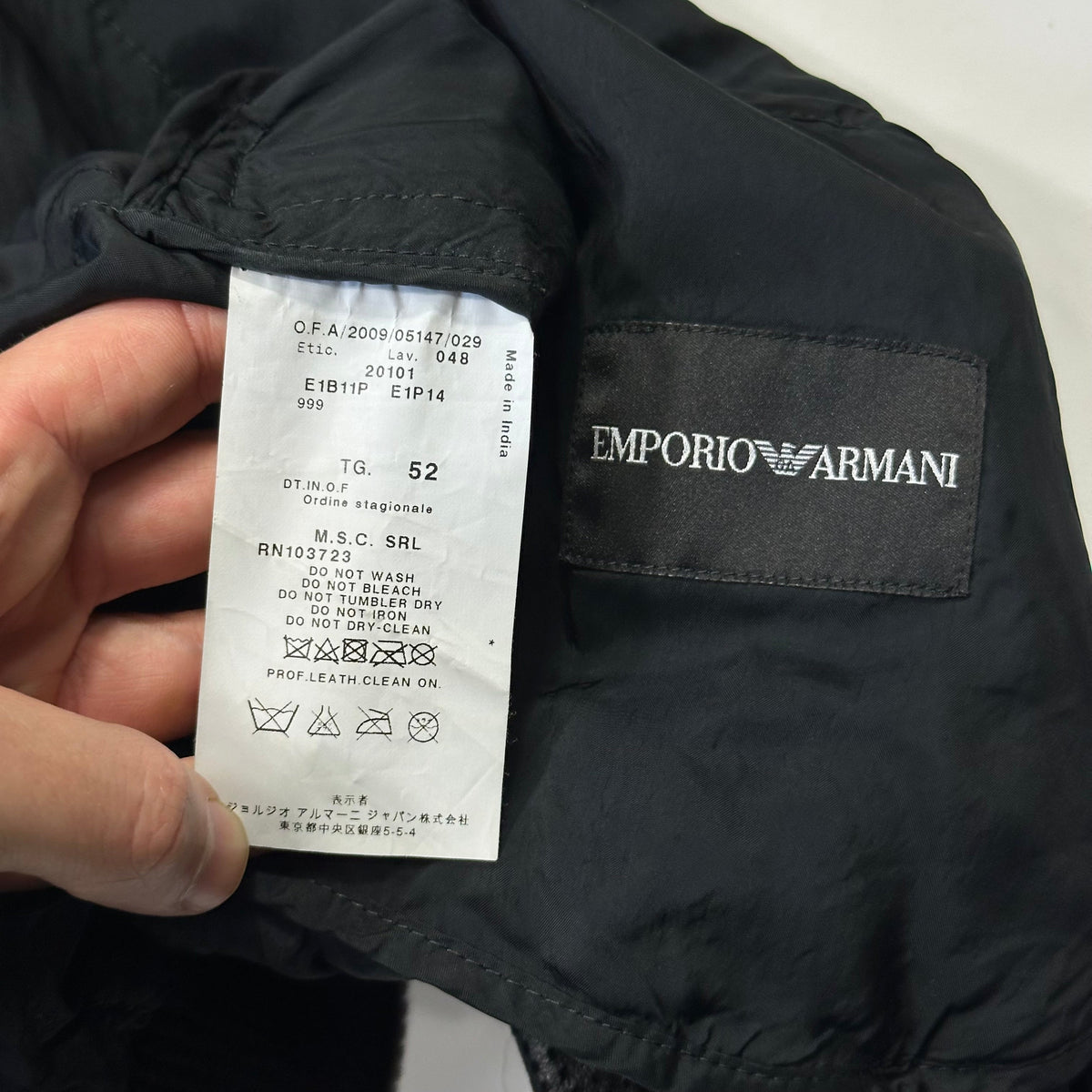 Emporio Armani 2009 Perforated Mesh Lambskin Leather Bomber - IT52 (M) | Large, Burgundy