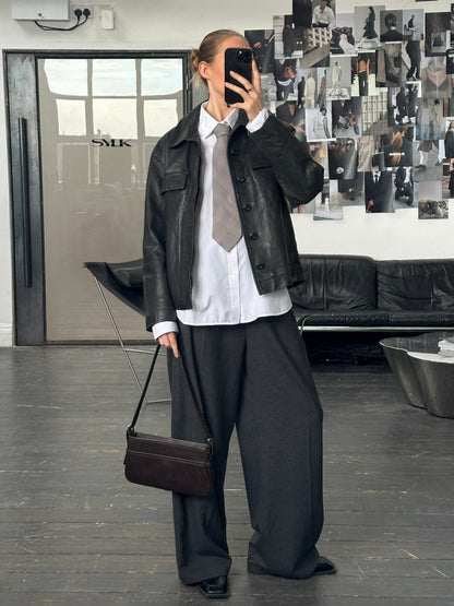 Armani Collezioni 1990s Pure Silk Diagonal Stripe Tie