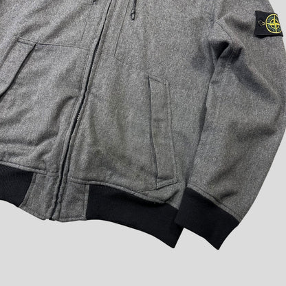 Stone Island AW14 Mélange Wool Poly Double Hood Jacket - L | Default Title, Grey