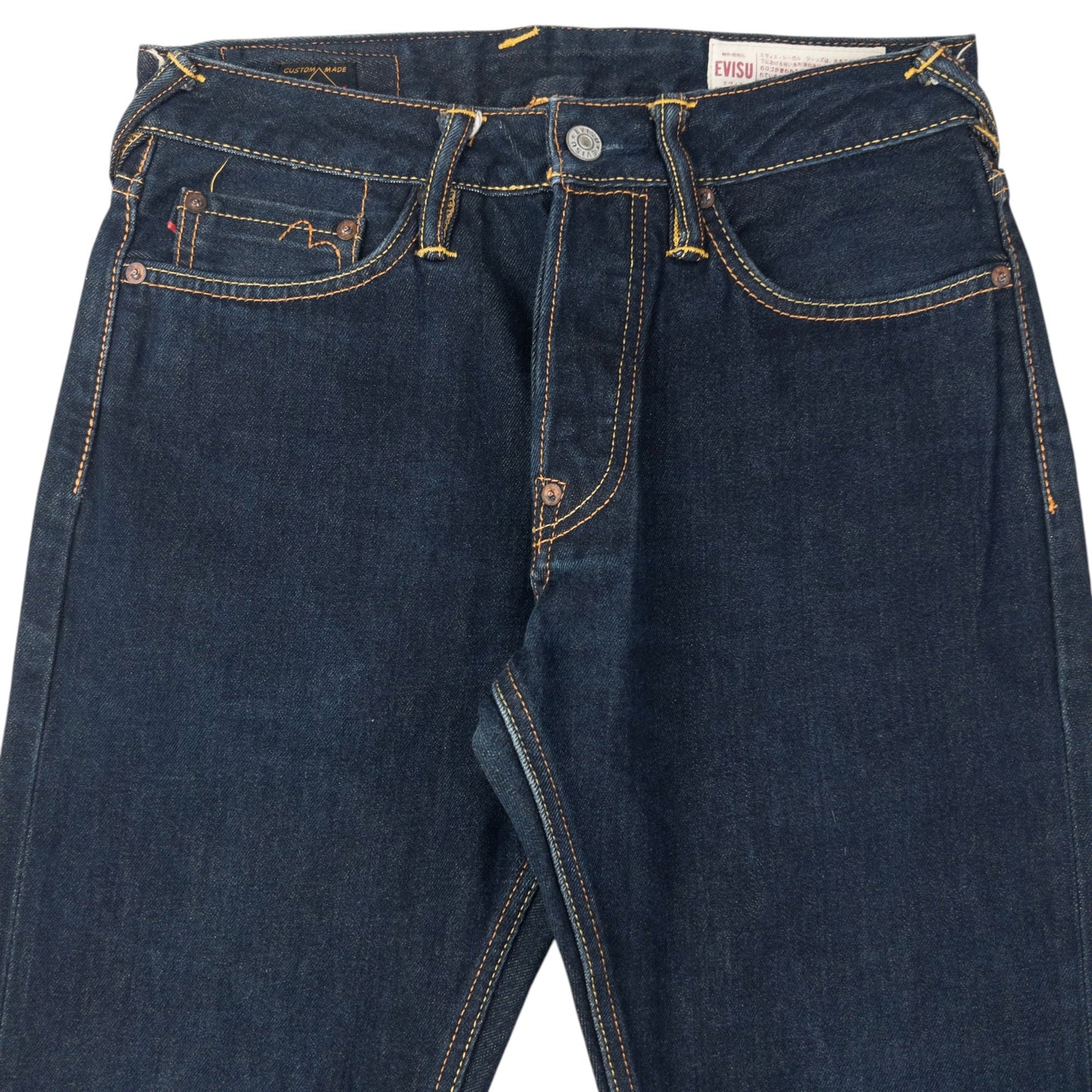 Vintage 2000s Evisu Daicock Japanese Denim Jeans Size W28 | W28, Navy