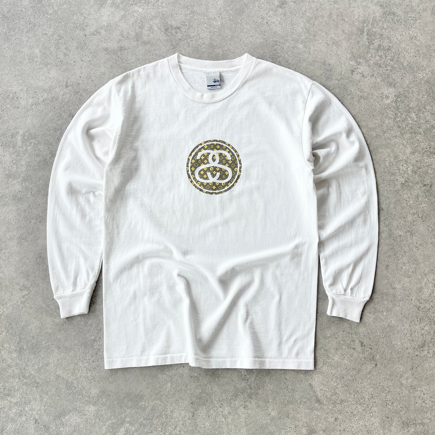 Stussy x Louis Vuitton 2000s single stitch RIP monogram t-shirt (L)