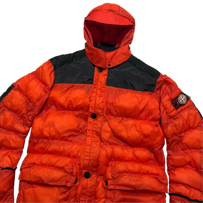 Stone Island 2008 Modular Anatomy Aitor Thorup Down Jacket | XL, Orange and Black