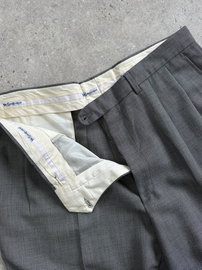 Yves Saint Laurent Straight Leg High Waisted Trousers - W35