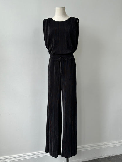 DKNY 2000s Pleated Wide Leg Two Piece Set - M/W28