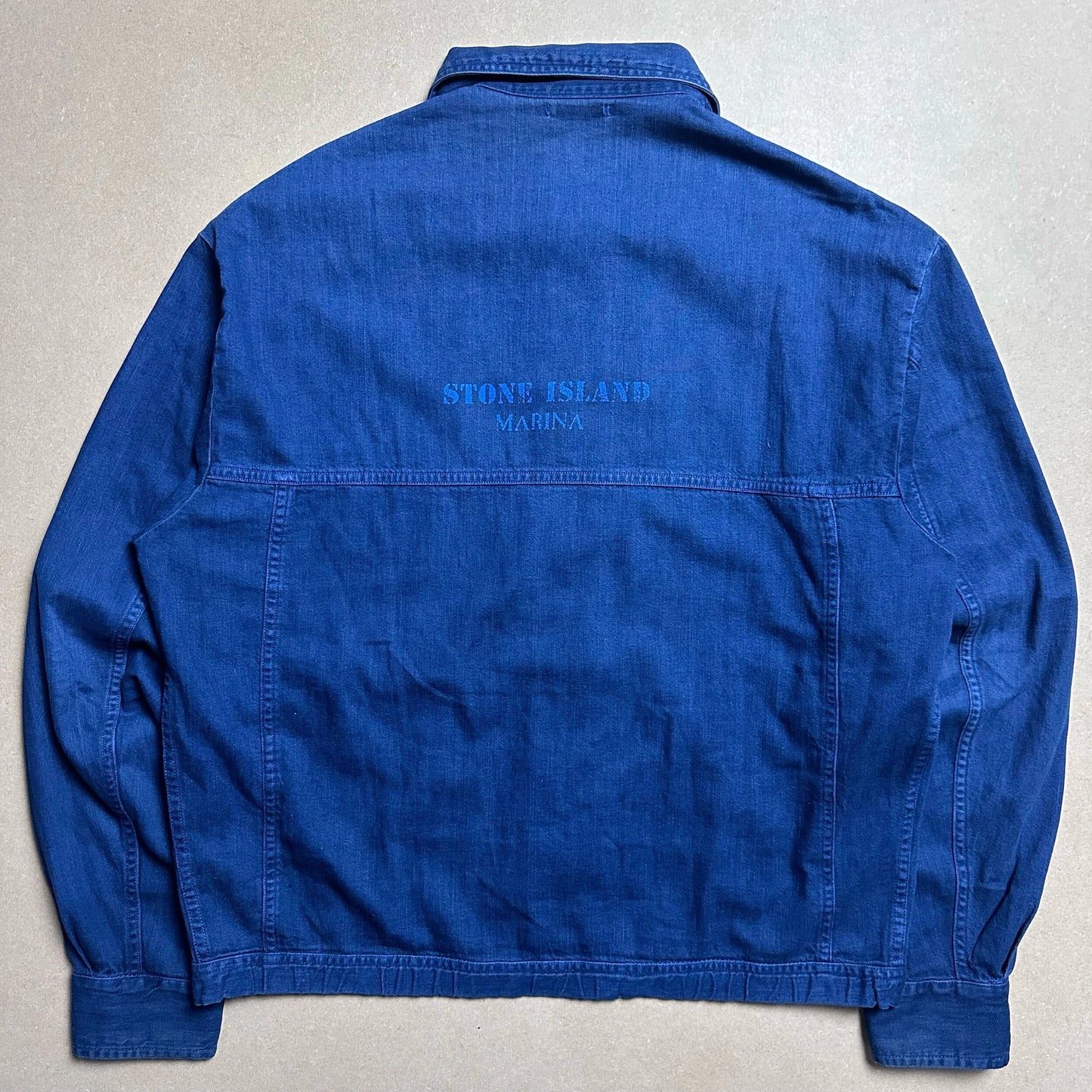 S/S1992 Denim Marina Reflective Spell Out Blouson