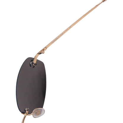Vintage 2000s Chanel Rimless Sunglasses | O/S, Brown