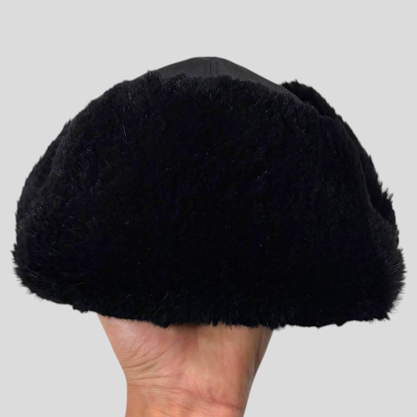 Gucci by Tom Ford 00’s Nylon Canvas Fur Trapper Hat - S | O/S, Black