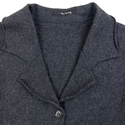 Vintage 90s Yohji Yamamoto Button Up Wool Jacket Womens Size M | Medium, Grey
