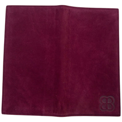 Vintage 90s Balenciaga Suede Document Holder | O/S, Burgundy