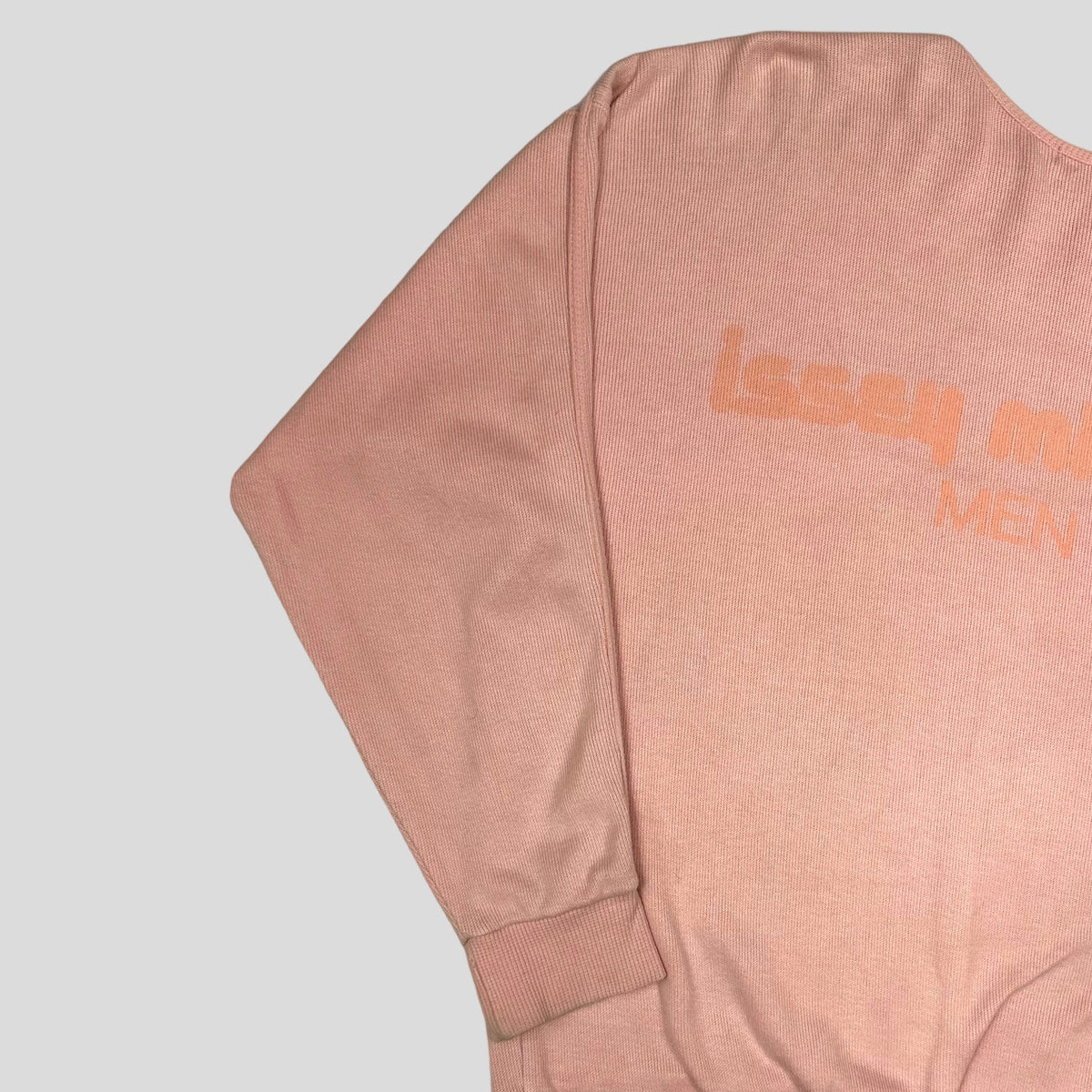 Issey Miyake Men 1989 Ribbed Logo Knit - M | Pink