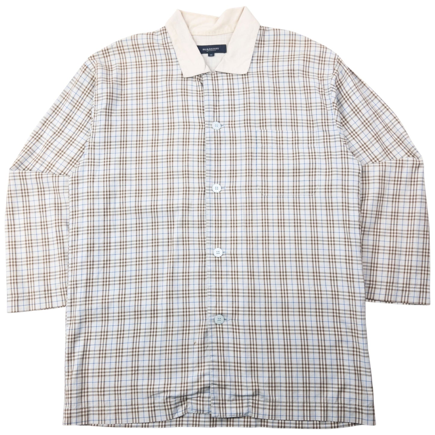 Vintage 2000s Burberry Nova Check Long Sleeve Button Up Shirt Size M