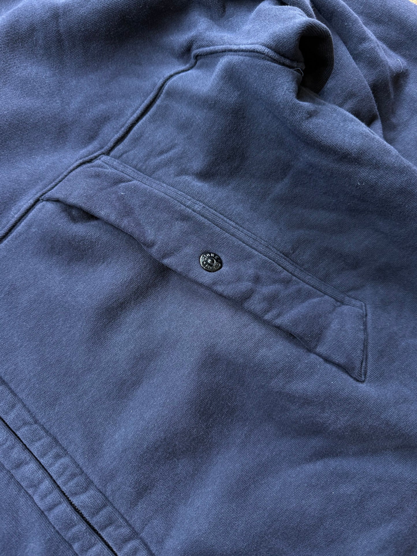 Stone Island AW/04 Cotton Zip Up Hoodie XXL | Default Title, Navy