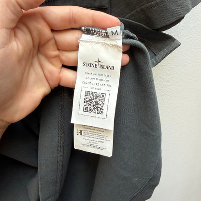 Stone Island Marina Oversized Pocket T-Shirt – Charcoal Grey (M) | Medium, Multicoloured