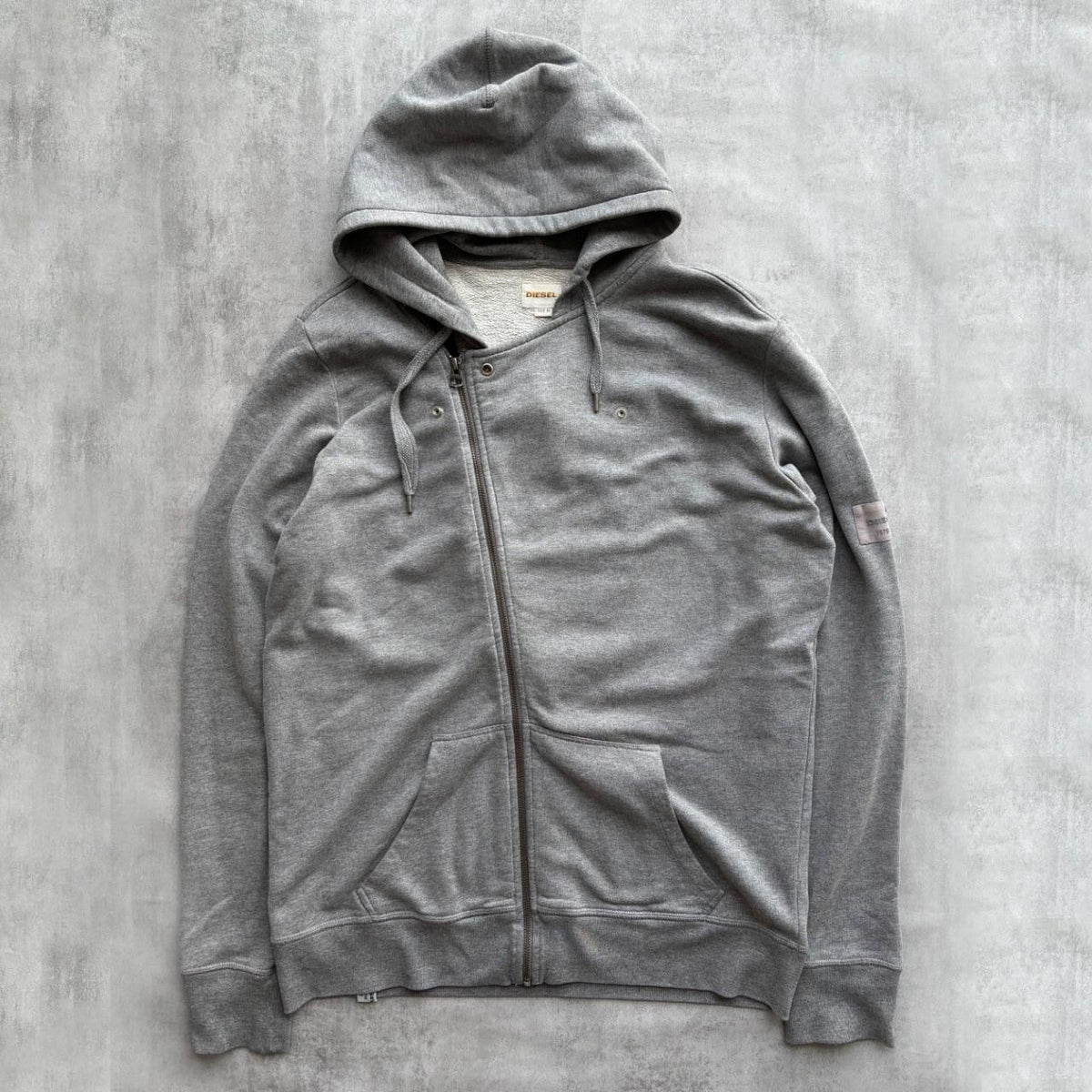 DIESEL ZIP HOODIE | O/S, Grey