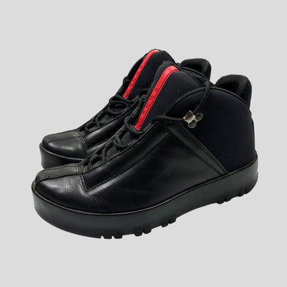 Prada Sport 00’s Leather & Nylon Boots - UK6 | 6, Black