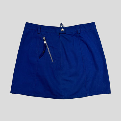 Prada Milano 2013 Zip Detailed Cotton Miniskirt - IT40