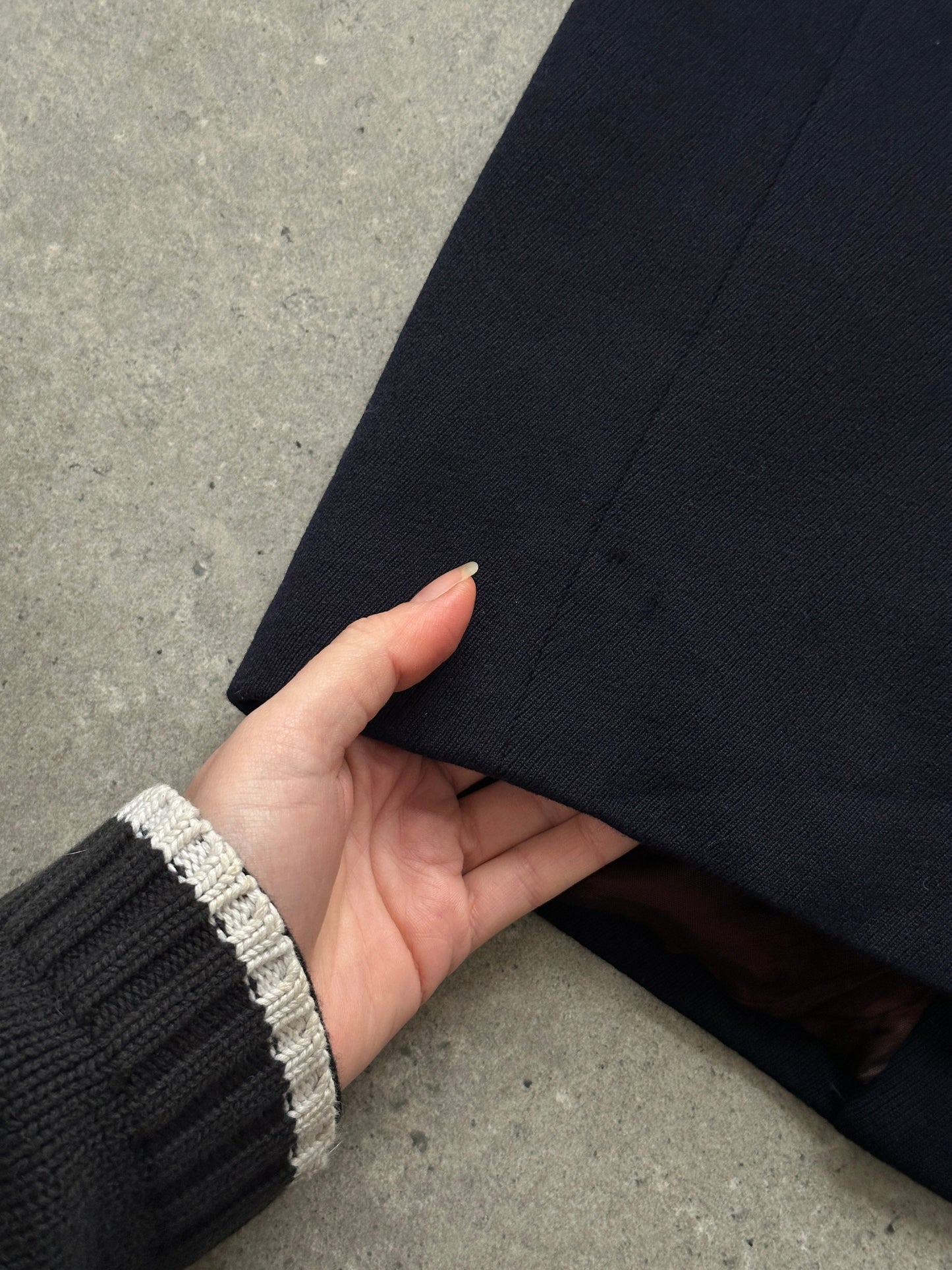 Christian Dior 1980s Pure Wool Double Breasted Coat - S