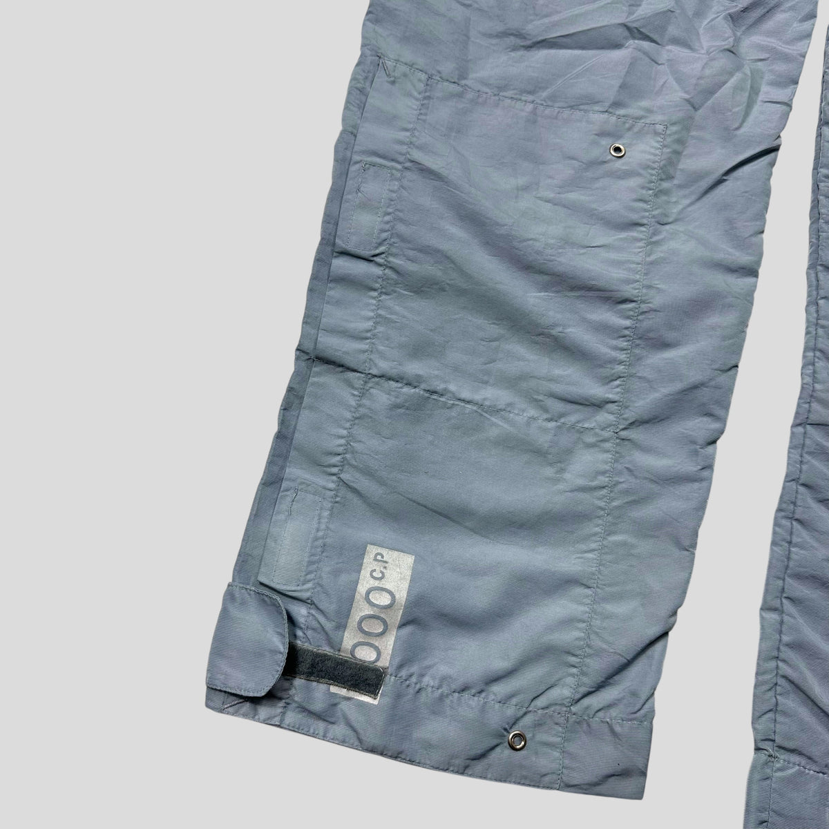 CP Company 2000 Baby Blue Millenium Nylon Stash Pocket Trousers - 34 | W34
