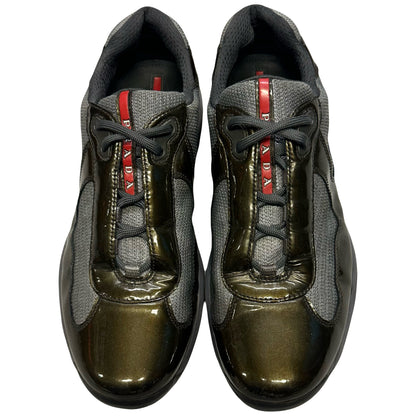 Prada America’s Cup Sneakers In Dark Olive ( 9UK/10US )