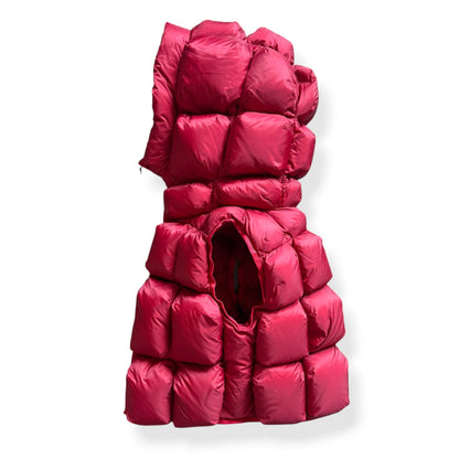 2013 Marithe + Francois Girbaud 'Parkachu' Gilet (S) | Small, Red
