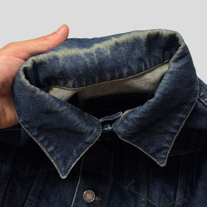 Gucci by Tom Ford 00’s Web Stripe Boxy Denim Mens Jacket - IT46 | Default Title, Blue
