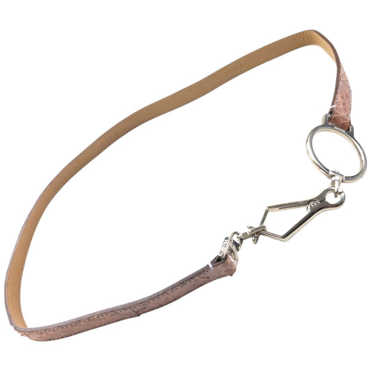 Vintage 2000s Prada Snakskin Leather Belt Womens Size W30 | O/S, Pink