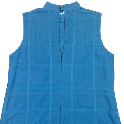 Vintage 2000s Haat By Issey Miyake Checkered Dress Womens Size M | Medium, Blue