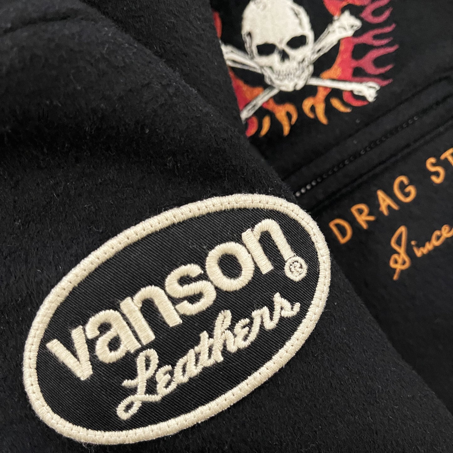 Vanson Leathers Wool Motorcycle Jacket - L