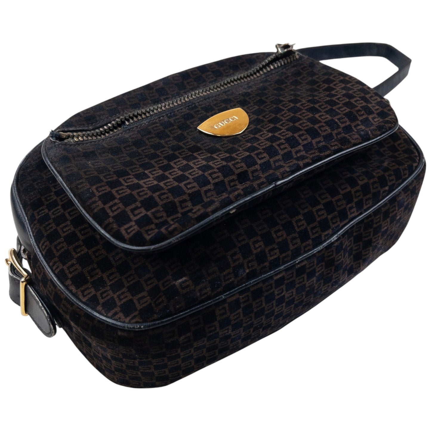 Vintage Gucci Monogram Crossbody Bag