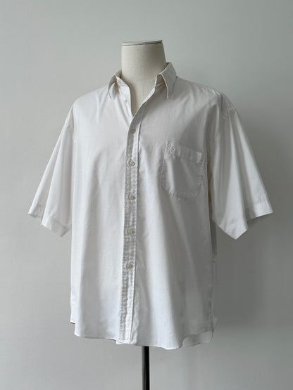 Yves Saint Laurent Pour Homme 2000s Cotton Short Sleeve Shirt - XXL
