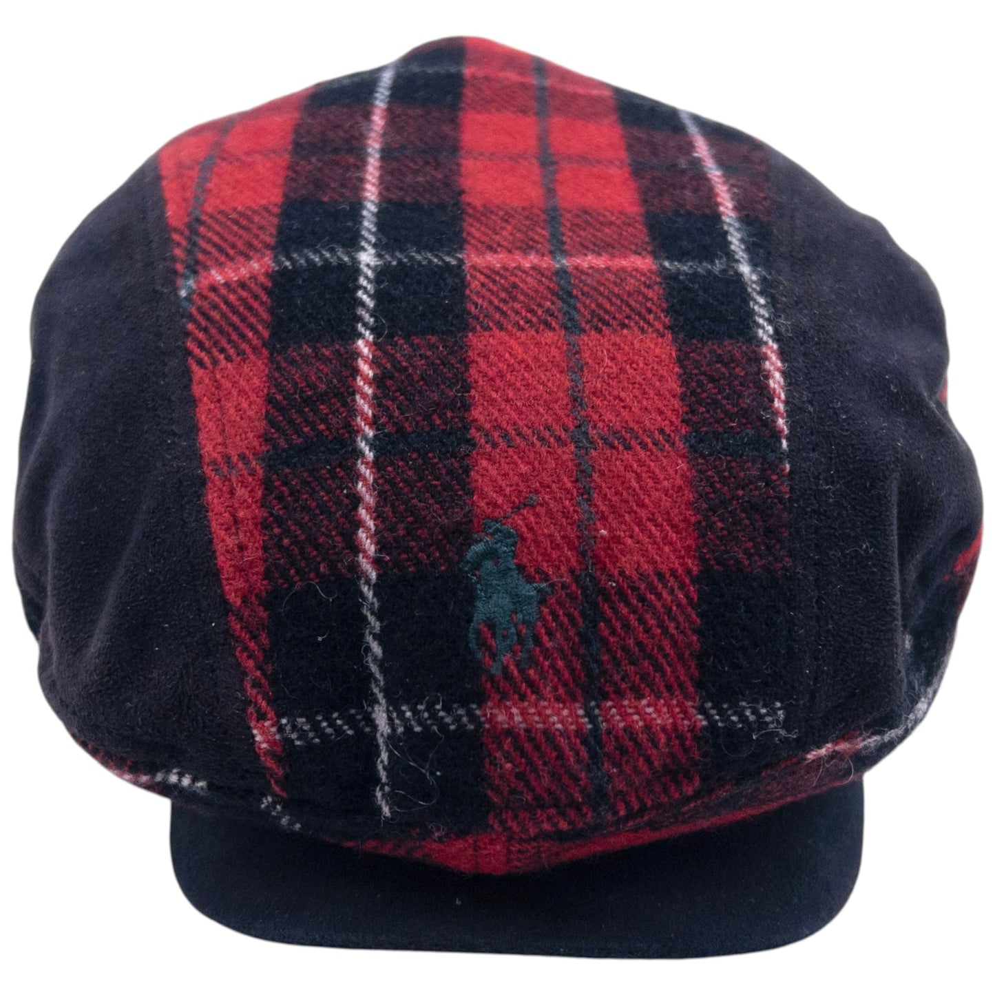 Vintage Polo Ralph Lauren Tartan Wool Flat Cap Hat