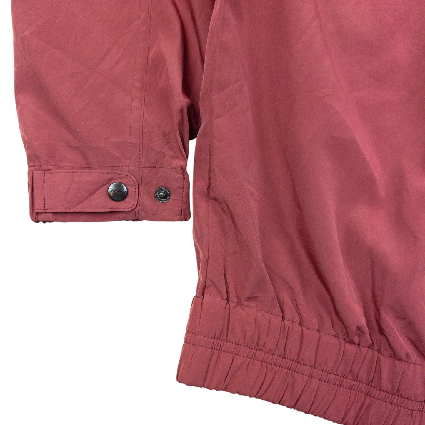 Vintage 90s Burberry Lightweight Zip Up Jacket Size M | Medium, Pink