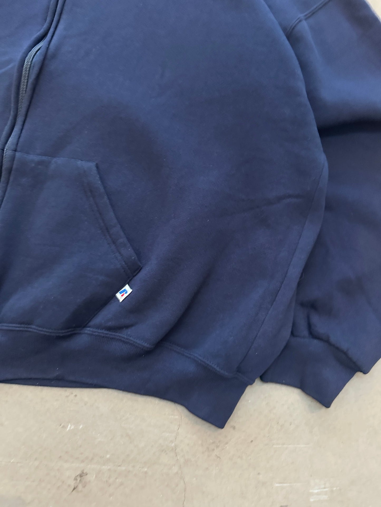 1990's Russell Athletic Zip Blank Hoodie - XXL | Default Title, Red