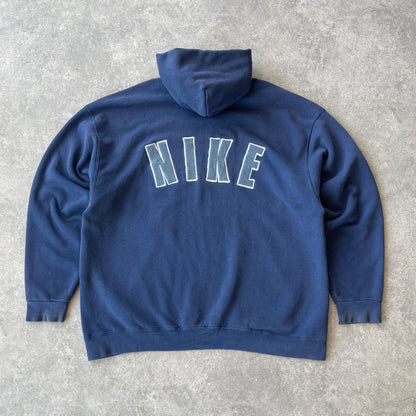 Nike RARE 1990s heavyweight embroidered hoodie (L)