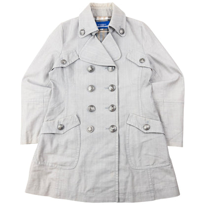 Vintage 2000s Burberry Blue Label Nova Check Lined Trench Jacket Womens Size M | Medium, Blue