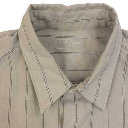 Vintage 90s Comme Des Garçons HOMME Long Sleeve Button Up Shirt Size L | Large, Grey