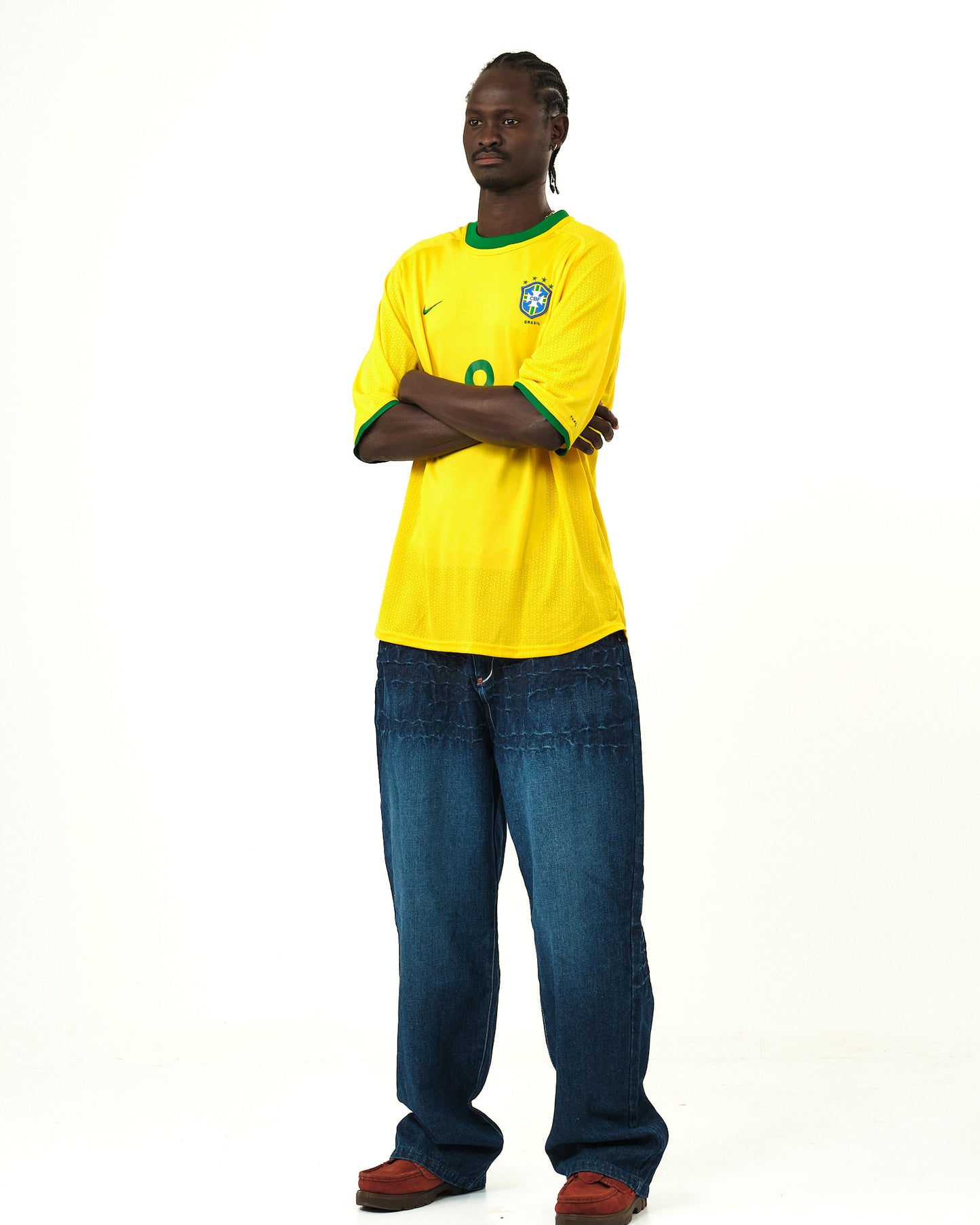 2000-02 Brazil Nike Home Shirt Ronaldo #9 (XL)