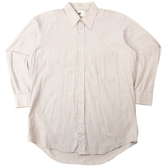 Vintage Issey Miyake Striped Long Sleeve Button Up Shirt Size M