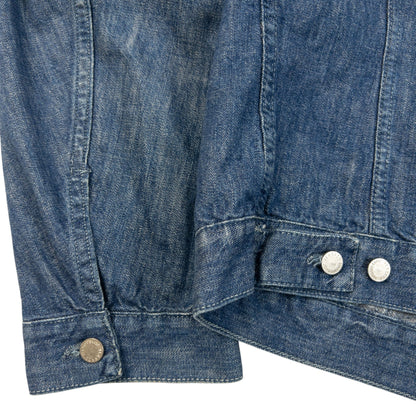 Vintage 2000s Versace Jeans Couture Button Up Denim Jacket Size S | Small, Blue