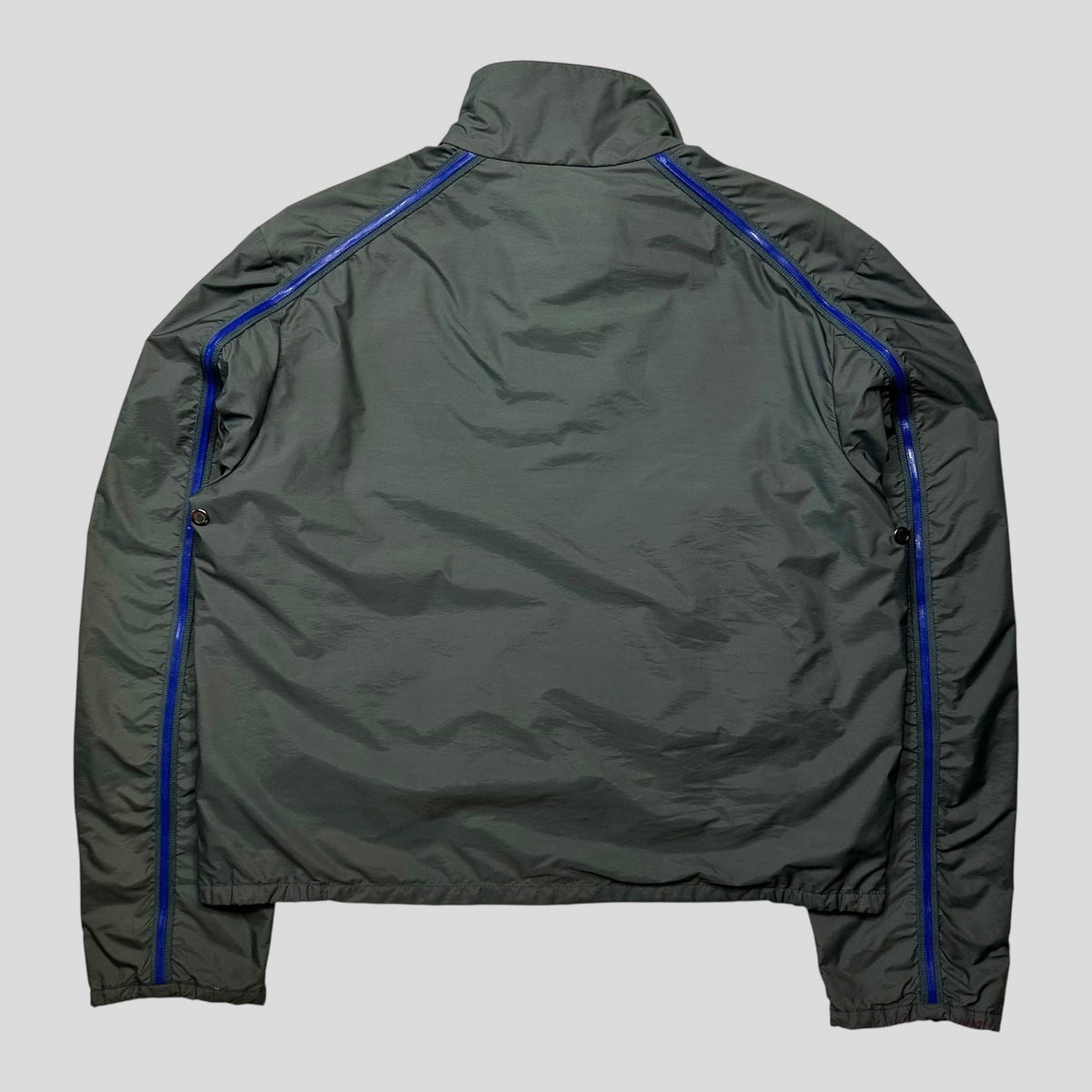 Prada Sport SS00 Gel Seam Nylon Cropped Jacket - IT50 (M) | Olive