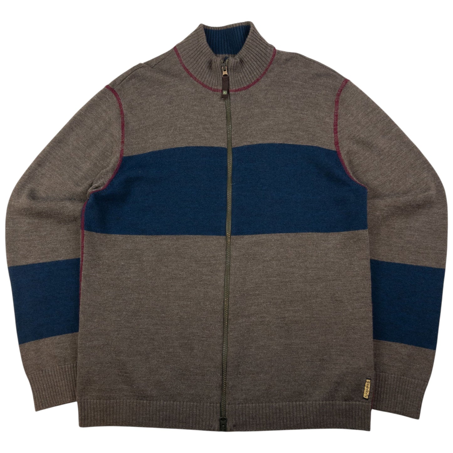 Vintage Armani Jeans Zip Up Jumper Size M